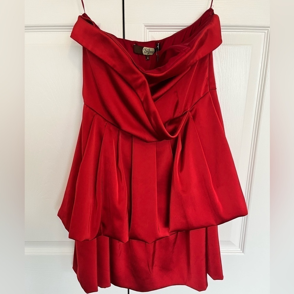 NWT Red Eva Franco Anthropologie Dress Size 6
